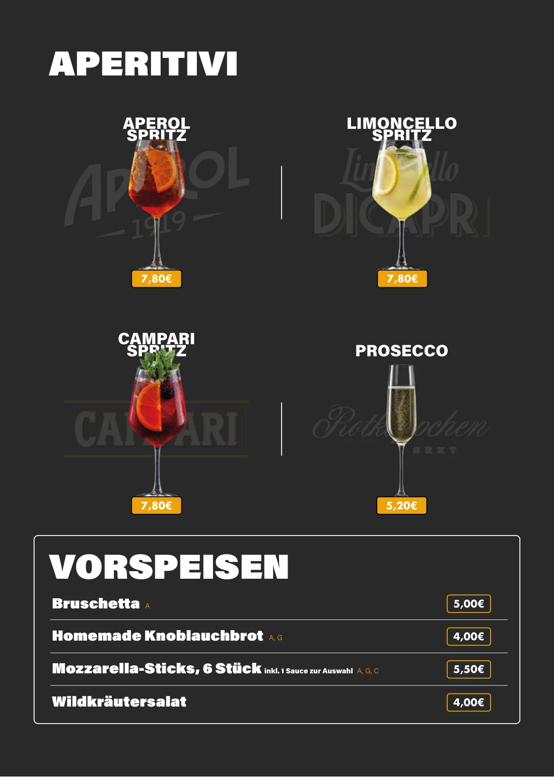 Aperitivi & Vorspeisen – Seite 2